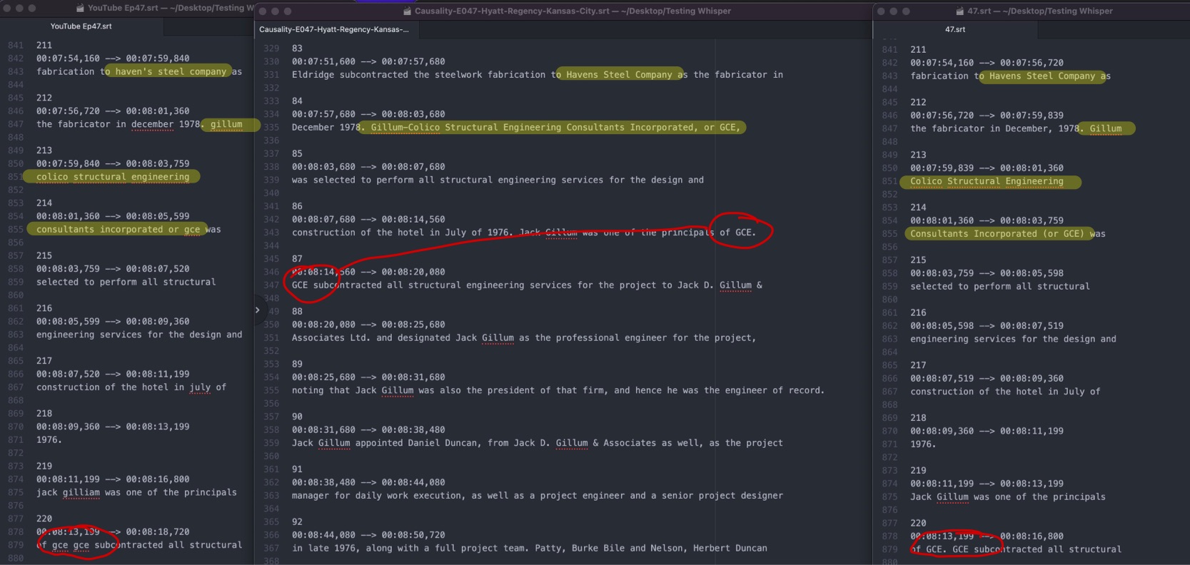 Whisper Comparison Whisper Comparison 3